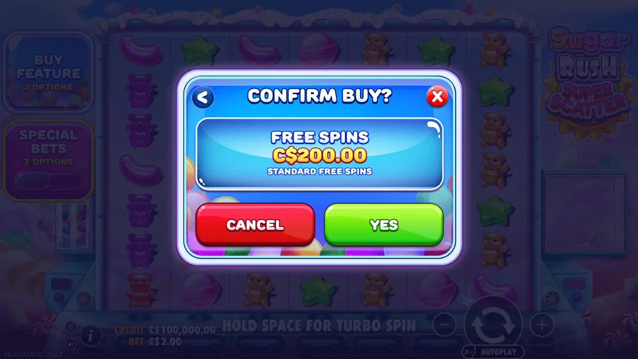 Purchase confirmation screen in the demo.
